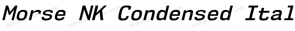 Morse NK Condensed Italic字体转换